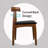 Solid Real Wood PU Leather Cushion Seat Dining Chair-1860420205-1839062948