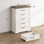 Commode à 5 tiroirs, grande commode avec base arquée pour chambre RosaRio-1352089010