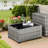 Bobia 13 Piece Wicker Sofa Seating Group with Cushions and Fire Pit Table-883659849