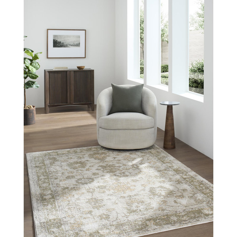 Vlora Machine Woven Rug, Rectangle 6'7" x 9'