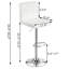 Tabouret de bar pivotant à hauteur réglable avec structure en métal-1115289637-1115166550