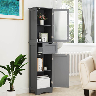 Ajdina Freestanding Linen Cabinet