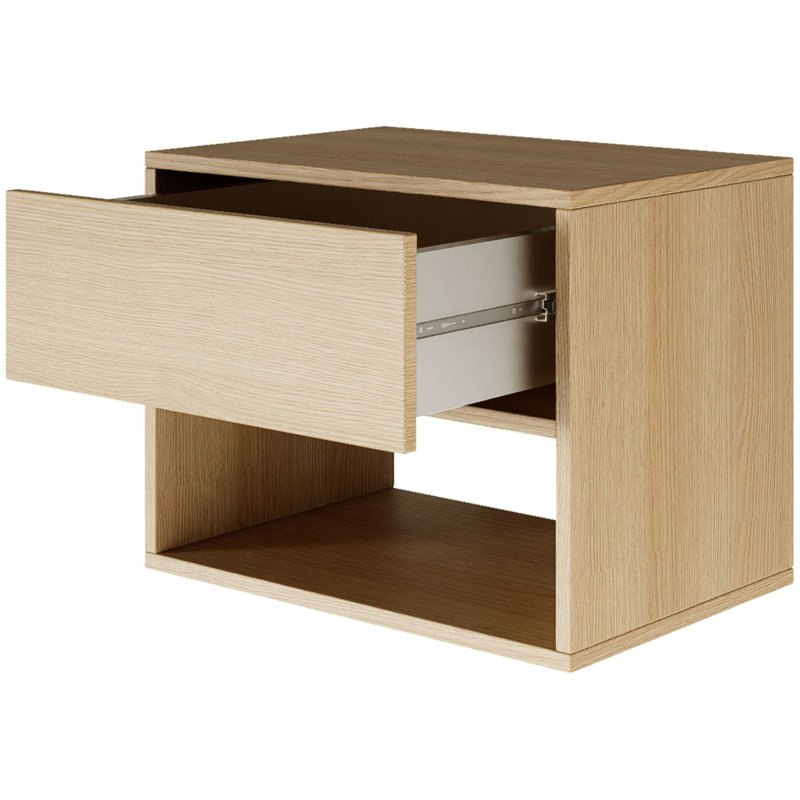 50cm W Manufactured Wood Bedside Table