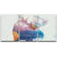«Rainbow Watercolor Explosion Moose Portrait», 3 pièces sur toile-98804083