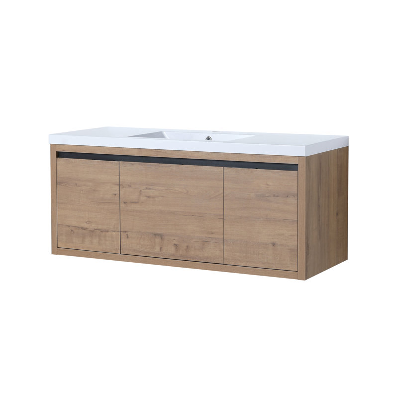 Meuble-lavabo moderne avec rangement supérieur et design élégant pour une fonctionnalité optimale