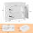37" Bathroom Vanity With Ceramic Sink & 2 Drawers And 2-Adjustable Shelf