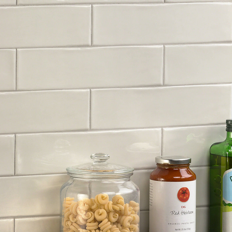 Manchester 3x12 Glossy Ceramic Subway Tile, Dove Gray