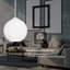 Luminaire suspendu base blanche 8 po Cleo