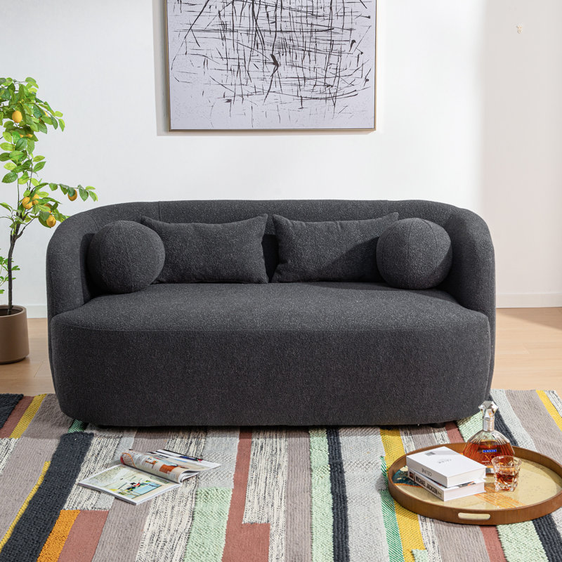 Coussin amovible et réversible, Noir, H 9 po x l 9 po