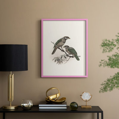 «Vintage Animal Print», reproduction encadrée en bois massif