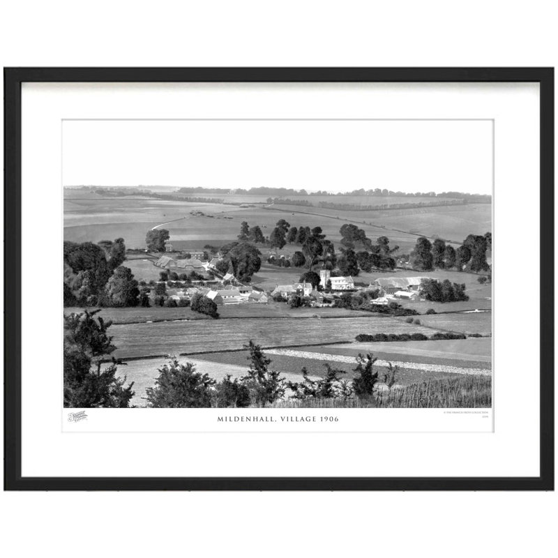 Mildenhall, Village 1906 - Single Picture Frame Print, 60cm H x 80cm W x 2.3cm D