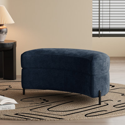 33.9"w Upholstered Storage Ottoman,dressing Shoe Bench