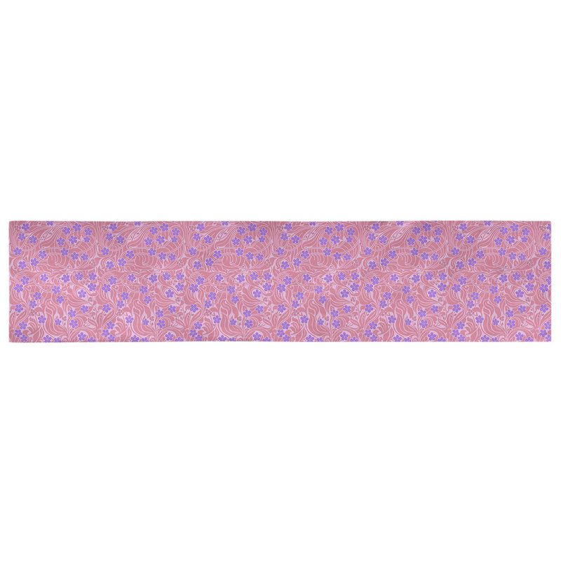Chemin de table floral - Collection Avicia, polyester résistant à la décoloration en plusieurs couleurs, lavable à la machine