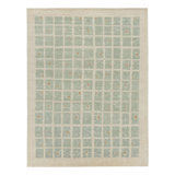 Rug & Kilim’S French Art Deco Style Rug With Light Green Geometric Patterns