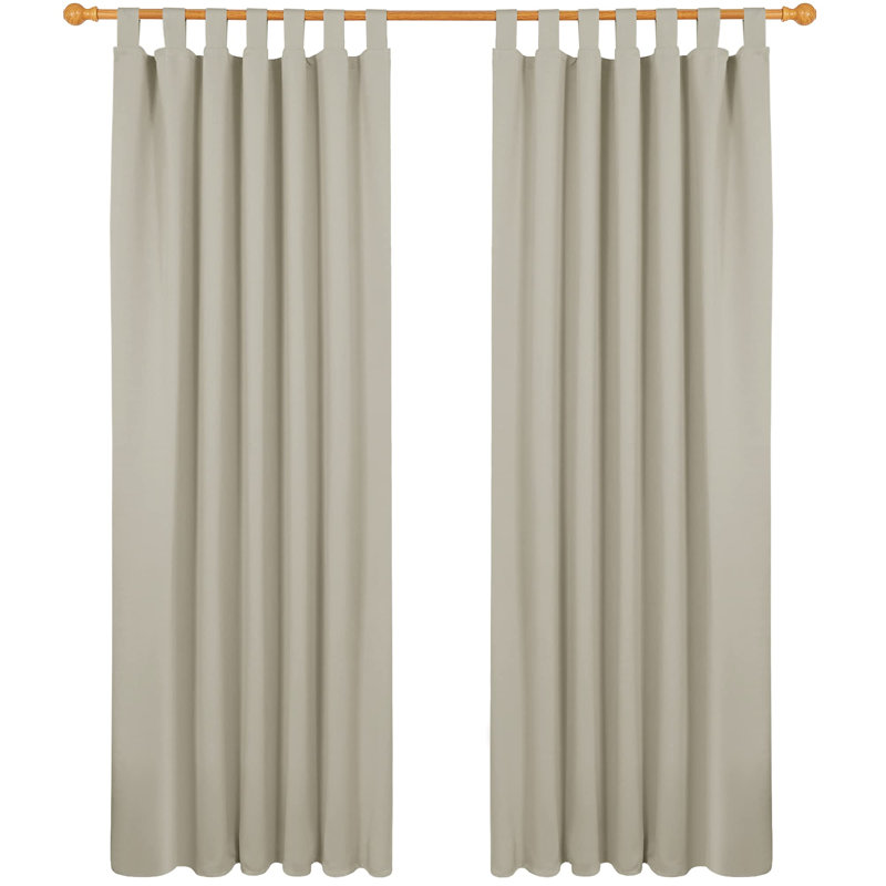 Pridgin Blackout Curtain Pair, 52cm Width x 214cm Drop