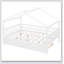 Wooden House Bed With Trundle-114668450
