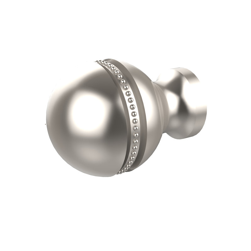 Poignée ronde Gober de 1 po de diamètre, Nickel satiné