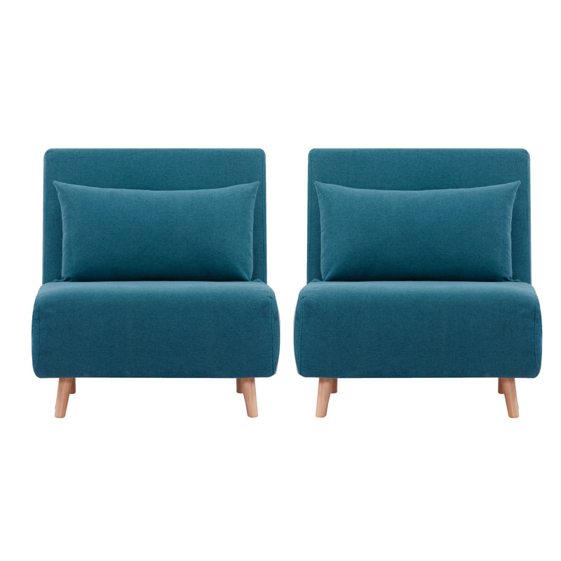 Arnuad Futon Chair, Peacock Blue
