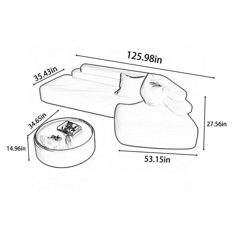 Canapé d'angle Abnormity