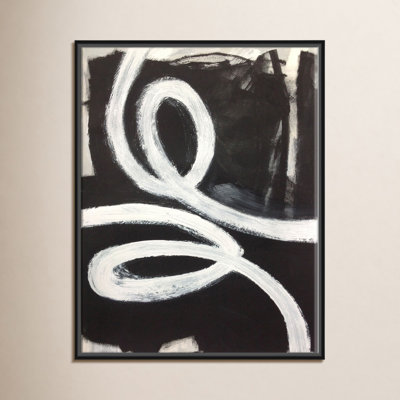 Hendrix "White Swirly Swirls 1" Print