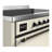 Majestic III Series 48 Inch Induction Range with 6 Induction Elements in Antique White (Burnished Trim)-124828836-124828835