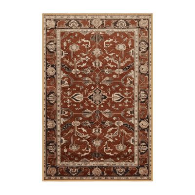 Machine Washable Persian Brown Area Rug