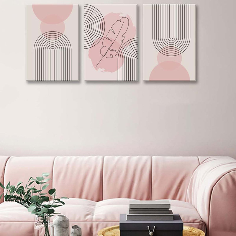 3 Piece Wrapped Canvas Print, 60 cm H x 40 cm W
