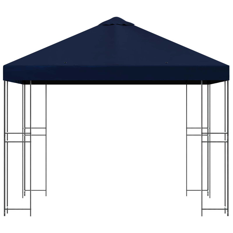 vidaXL Garden Gazebo Polyester and Steel, Blue