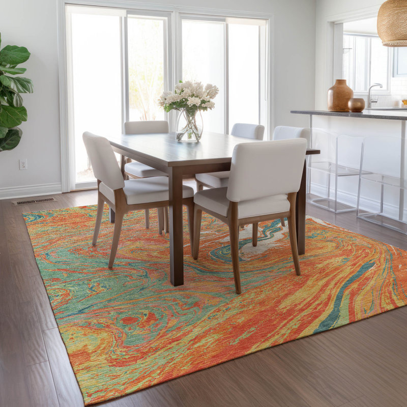  Machine Washable Indoor/Outdoor Chayden ACN1061 Rug, Rectangle 8' x 10'