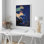 Framed Canvas Wall Art Print - Abstract Animals Artwork for Living Room Decor