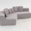 Canapé en velours moderne entièrement compressé avec rembourrage haute densité et aucun assemblage requis, parfait pour les espaces de vie confortables.-305570398
