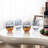 4 Piece 14 Oz Blue Stemless Drinking Glasses