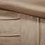 Édredon 7 pièces en faux suède beige - Bourre, attrait classique-124826270