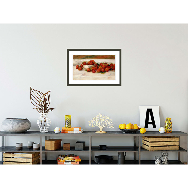 «Strawberries» par Pierre-Auguste Renoir, impression giclée encadrée, H 20,09 po x l 29,5 po