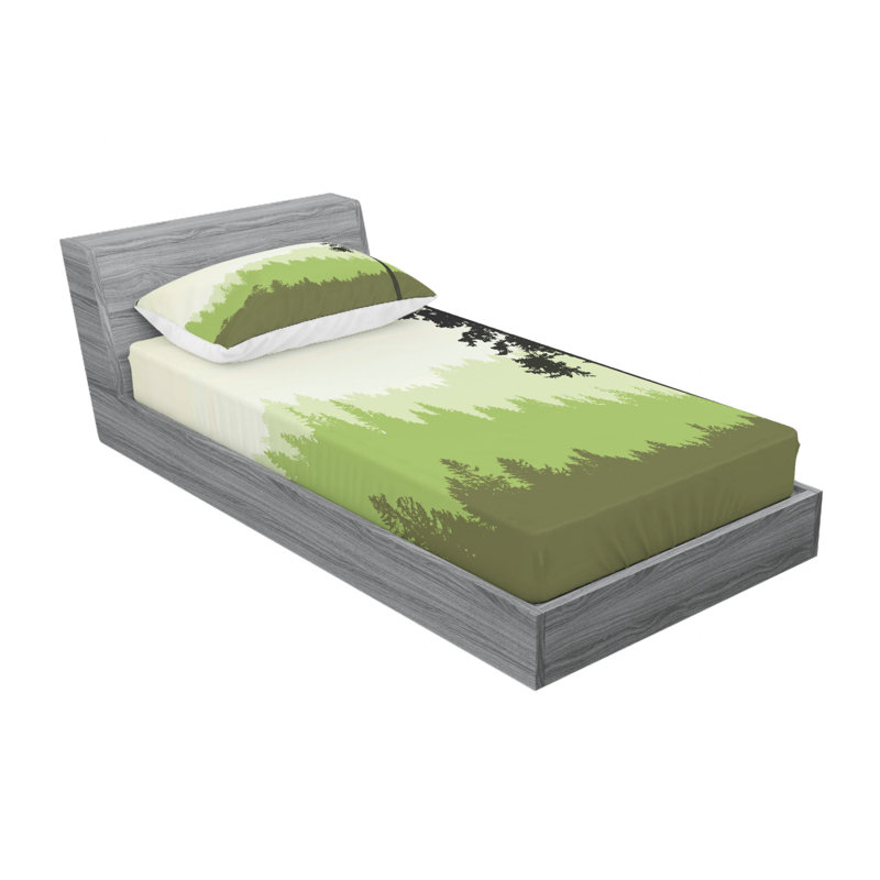 Microfiber Sheet Set, Twin Sheet Set with Fitted Sheet and 1 Pillowcases