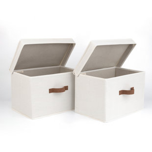 Seta Direct, Brown Natural Bamboo Organization Square Storage Box with Lid [Nesting Set of 3]