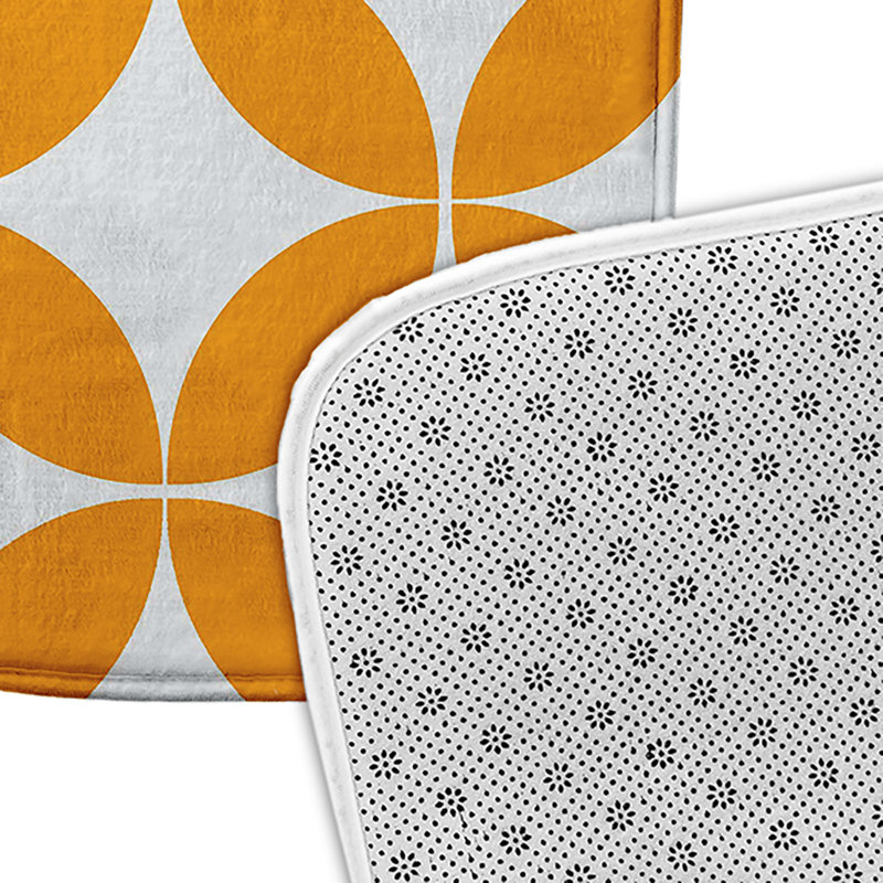 Tapis de bain Funky Junky, L 21 po x L 34 po, Jaune