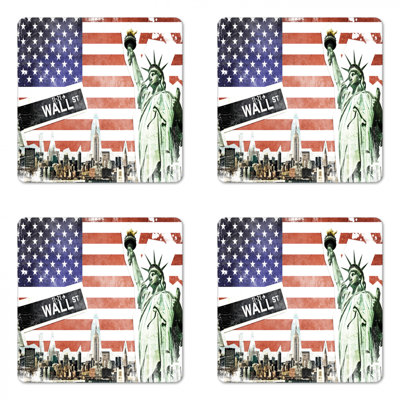 Square 4 Piece Coaster Set