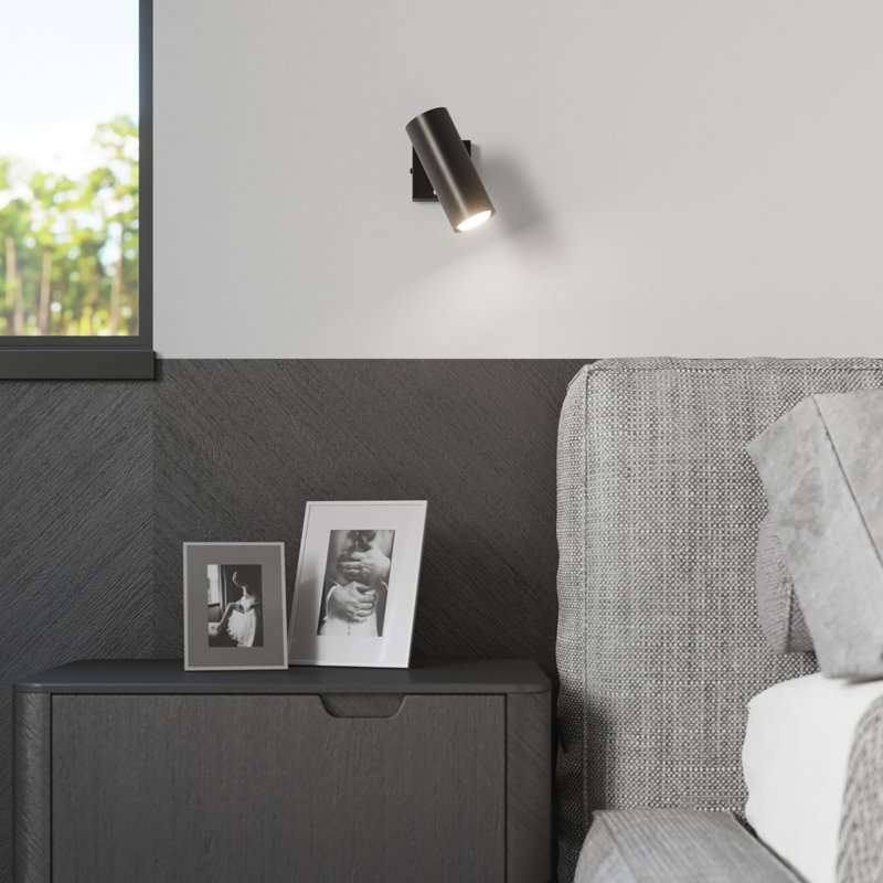 Steel Spotlight, Black, 30x6x20 cm, 2 Lights