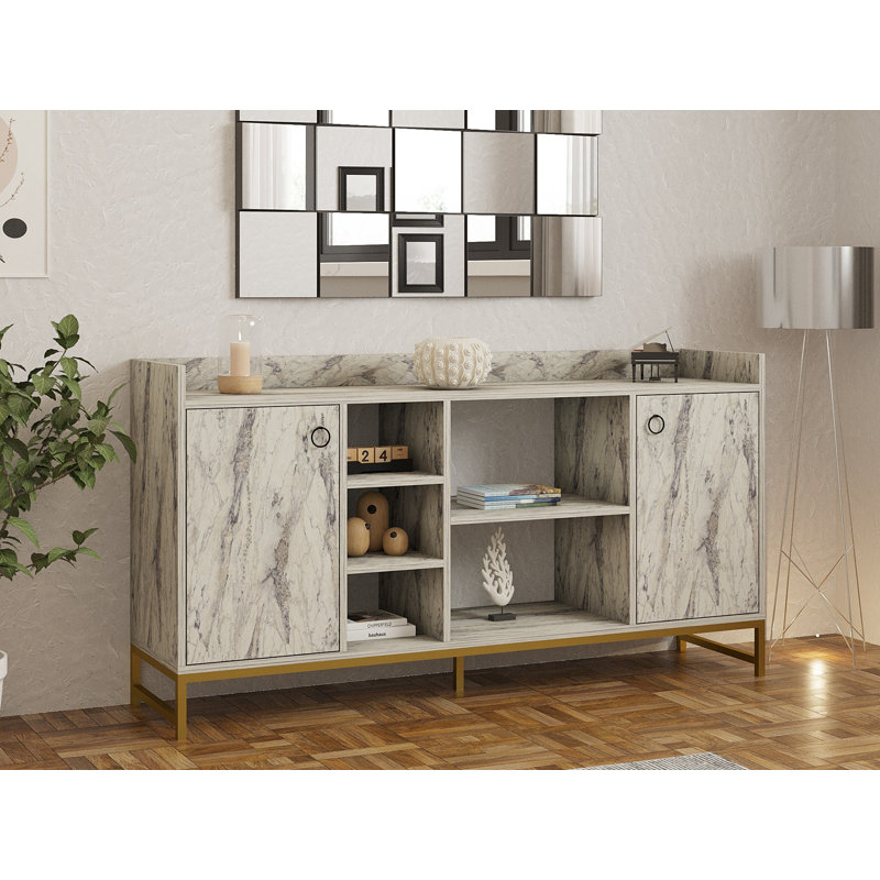 Puqa Design 85cm Console Table, Freesia Marble