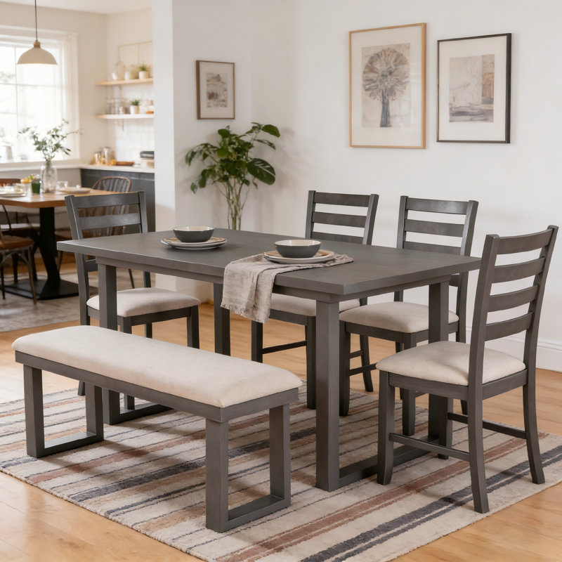 6 - Person Double Pedestal Dining Set