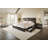 Oceant Farmhouse King Size Bed Frame with 4 Drawers, Black-105504775-105504780