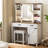 Avesta Makeup Vanity With LED Light and Jewelry Mirror Cabinet-1971747033