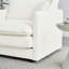 Canapé modulaire en chenille blanc avec tissu d'ameublement modulaire et réversible-898749626