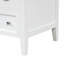 Meuble-lavabo 24 po avec lavabo, meuble-lavabo avec tiroir et portes, tablette réglable, bois massif et panneau de fibres à densité moyenne, blanc