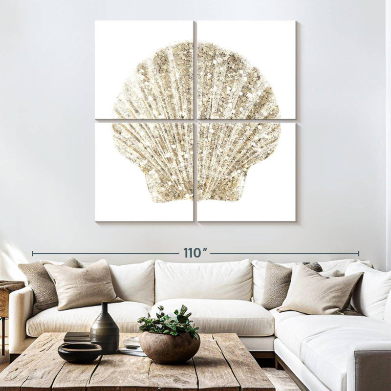 Aletra Coastal Studded Shell II, 74" H x 74" W