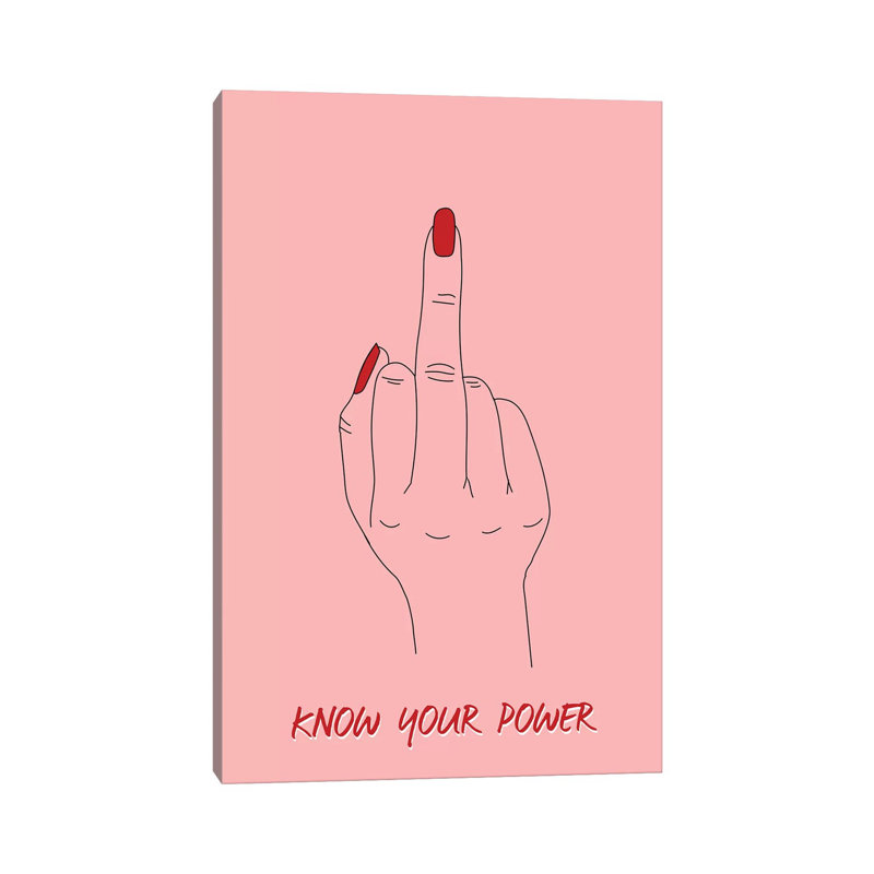 Know Your Power by Honeymoon Hotel - Wrapped Canvas Gallery-Wrapped Canvas Giclée, 101.6 cm H x 66.04 cm W x 3.175 cm D