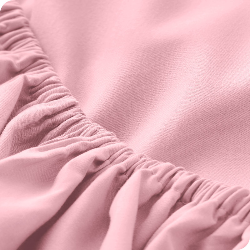 Microfiber Fitted Sheet, Twin Fitted Sheet, Light Pink
