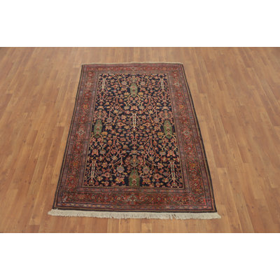 Tapis traditionnel antique à teinture végétale 4 x 7