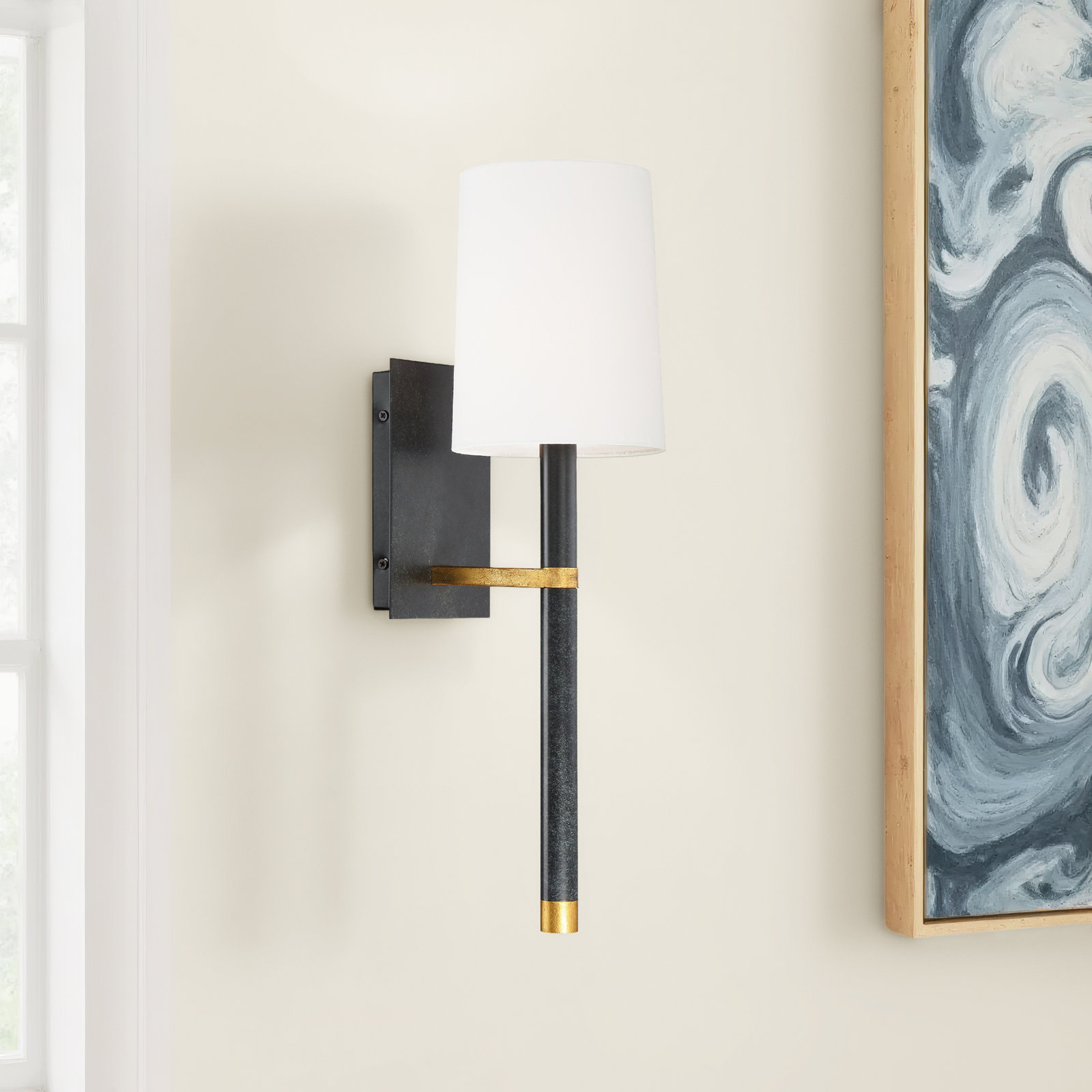 Charland Single Light Dimmable Armed Sconce